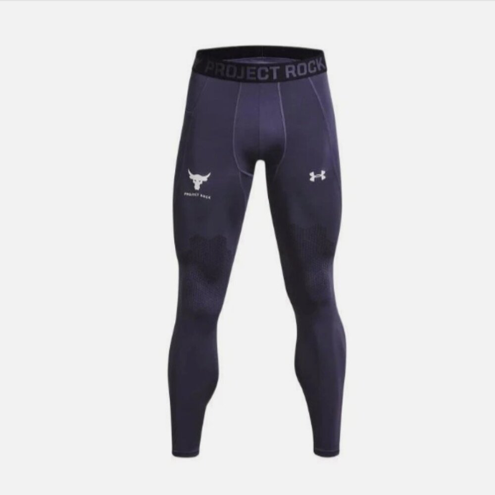Project Rock Turfgear Armorprint Logo Print Mid-Rise Slim Fit Sports Pants M